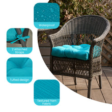 Load image into Gallery viewer, STRICKLAND HOME Outdoor Chair Cushions Set of 2, Patio Furniture Cushions 19x19, Fade-Resistant Outdoor Cushions, Round Corner Patio Chair Pads for Garden Dining Office
