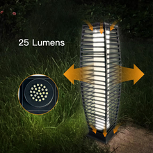 Load image into Gallery viewer, STRICKLAND HOME 31&quot; Solar Powered Wicker Floor Lamp, Solar Lantern, Outdoor Floor Lamp
