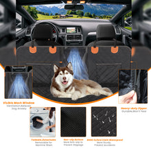 Load image into Gallery viewer, LFC PETS Dog Car Seat Cover for Back Seat, Back Seat Extender for Dogs-Large Space with Hard Bottom, Waterproof Dog Car Hammock for Pet Travel
