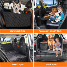 Load image into Gallery viewer, LFC PETS Dog Car Seat Cover for Back Seat, Back Seat Extender for Dogs-Large Space with Hard Bottom, Waterproof Dog Car Hammock for Pet Travel
