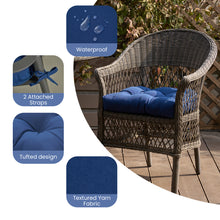 Load image into Gallery viewer, STRICKLAND HOME Outdoor Chair Cushions Set of 2, Patio Furniture Cushions 19x19, Fade-Resistant Outdoor Cushions, Round Corner Patio Chair Pads for Garden Dining Office
