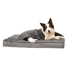 Load image into Gallery viewer, LFC PETS Plush Memory Foam Orthopedic Dog Bed for Medium, Large Dogs with Cooling Gel, Washable Dog Crate Mat, Removable Cover &amp; Waterproof Lining
