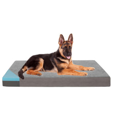 Load image into Gallery viewer, LFC PETS Memory Foam Orthopedic Dog Bed for Medium, Large Dogs with Cooling Gel, Washable Dog Crate Mat, Removable Cover &amp; Waterproof Lining
