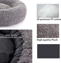 Load image into Gallery viewer, LFC PETS Calming Dog Bed Anti-Anxiety Donut Dog Beds for Small Medium Large Dogs, Washable Plush Fluffy Indoor Cat Kitten Round Cuddler Cushion (24”30”36” inch)
