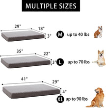 Load image into Gallery viewer, LFC PETS Waterproof Dog Bed for Large Dogs, Orthopedic Dog Bed with Machine Washable Cover, Comfy Touch Dog Bed for Medium, Large, Extra Large Dogs
