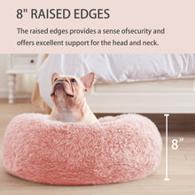 Load image into Gallery viewer, LFC PETS Calming Dog Bed Anti-Anxiety Donut Dog Beds for Small Medium Large Dogs, Washable Plush Fluffy Indoor Cat Kitten Round Cuddler Cushion (24”30”36” inch)
