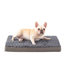 Load image into Gallery viewer, LFC PETS Plush Memory Foam Orthopedic Dog Bed for Medium, Large Dogs with Cooling Gel, Washable Dog Crate Mat, Removable Cover &amp; Waterproof Lining
